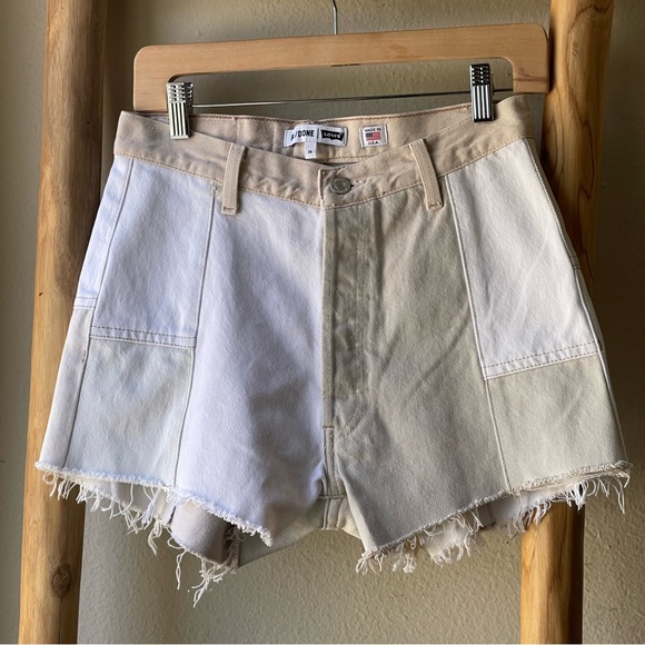 RE/DONE vintage Levi’s denim shorts Cream White 26